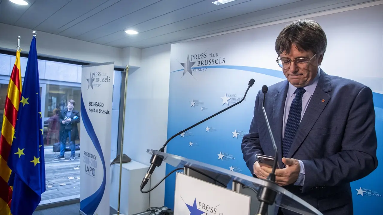 El expresidente de la Generalitat y eurodiputado de Junts, Carles Puigdemont. EP / Archivo
