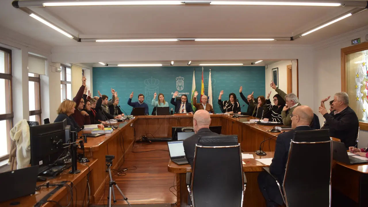 Pleno extraordinario celebrado ayer en el Ayuntamiento de Pi&eacute;lagos. / Alerta