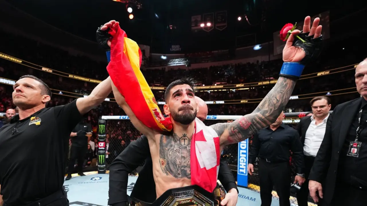 El campe&oacute;n de peso pluma, Ilia Topuria. / UFC