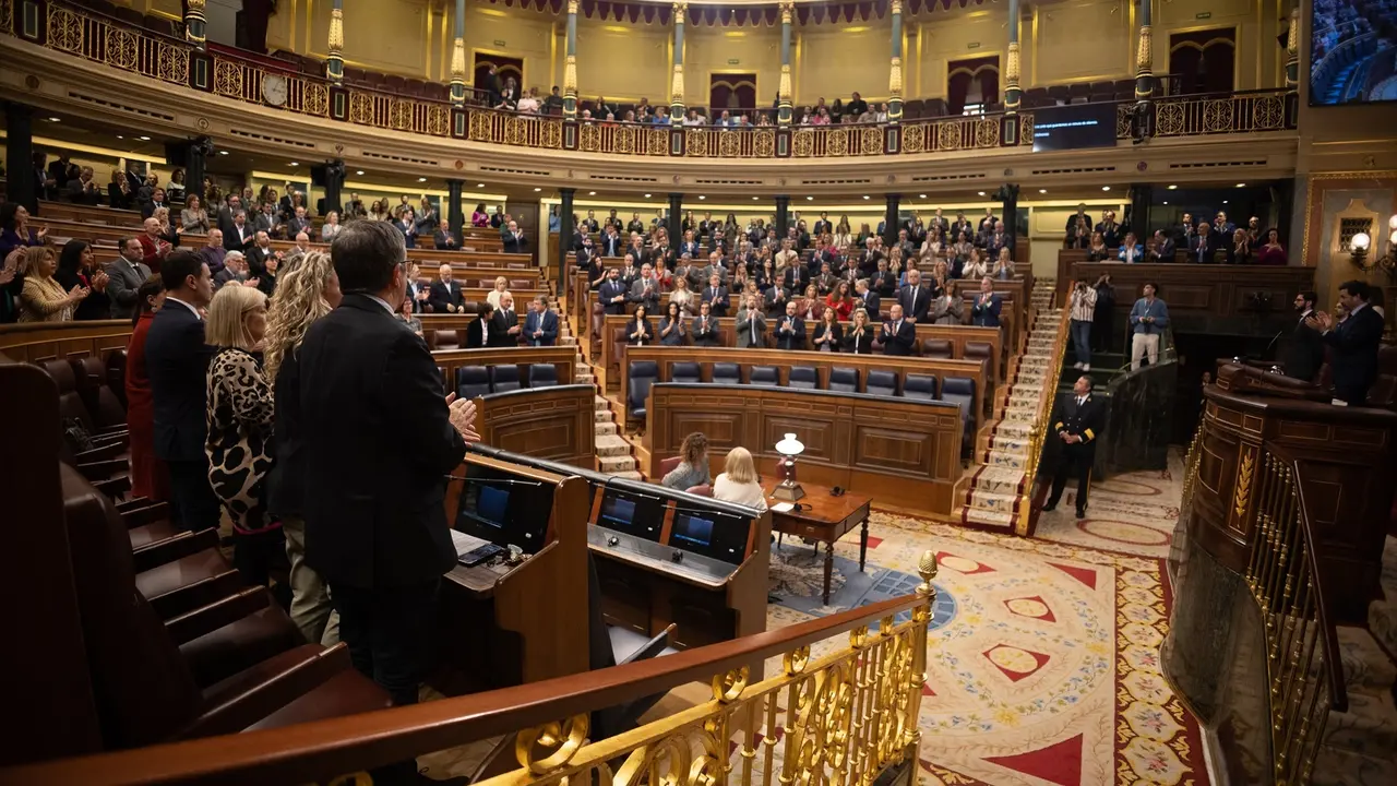 Diputados en el hemiciclo durante una sesi&oacute;n plenaria. EP / Eduardo Parra