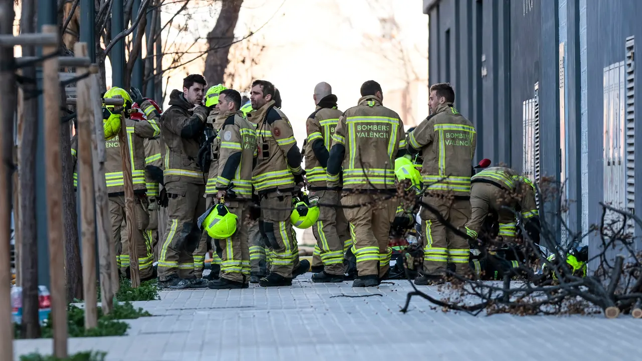 Los bomberos trabajaron hasta terminar con todas las llamas. / Biel Ali&ntilde;o
