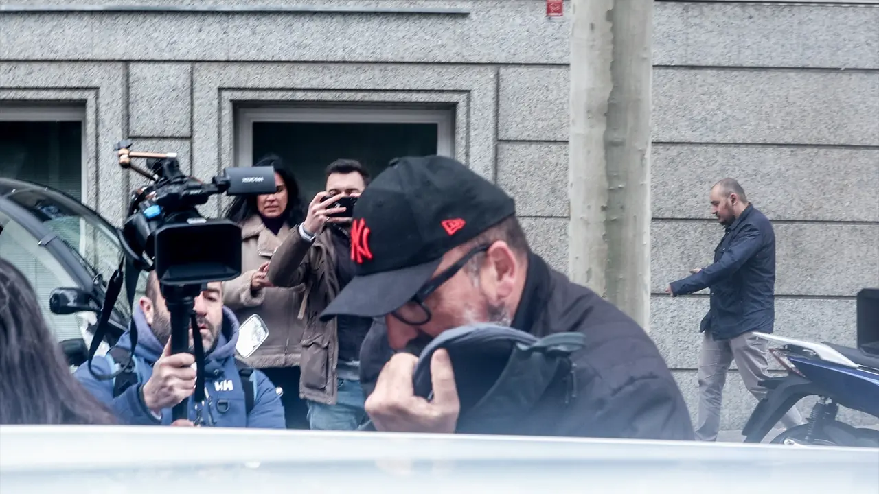 El exasesor del exministro Jos&eacute; Luis &Aacute;balos, Koldo Garc&iacute;a, a su salida de la Audiencia Nacional. EP / Ricardo Rubio