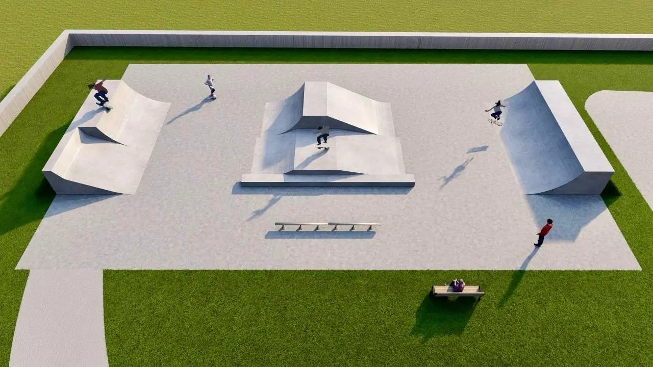 Infografia del futuro skatepark de Laredo. / Alerta