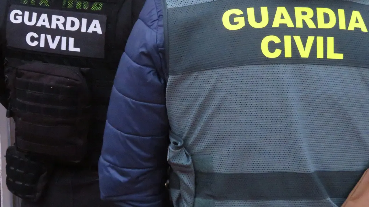 Dos agentes de la Guardia Civil de espalda. / EP