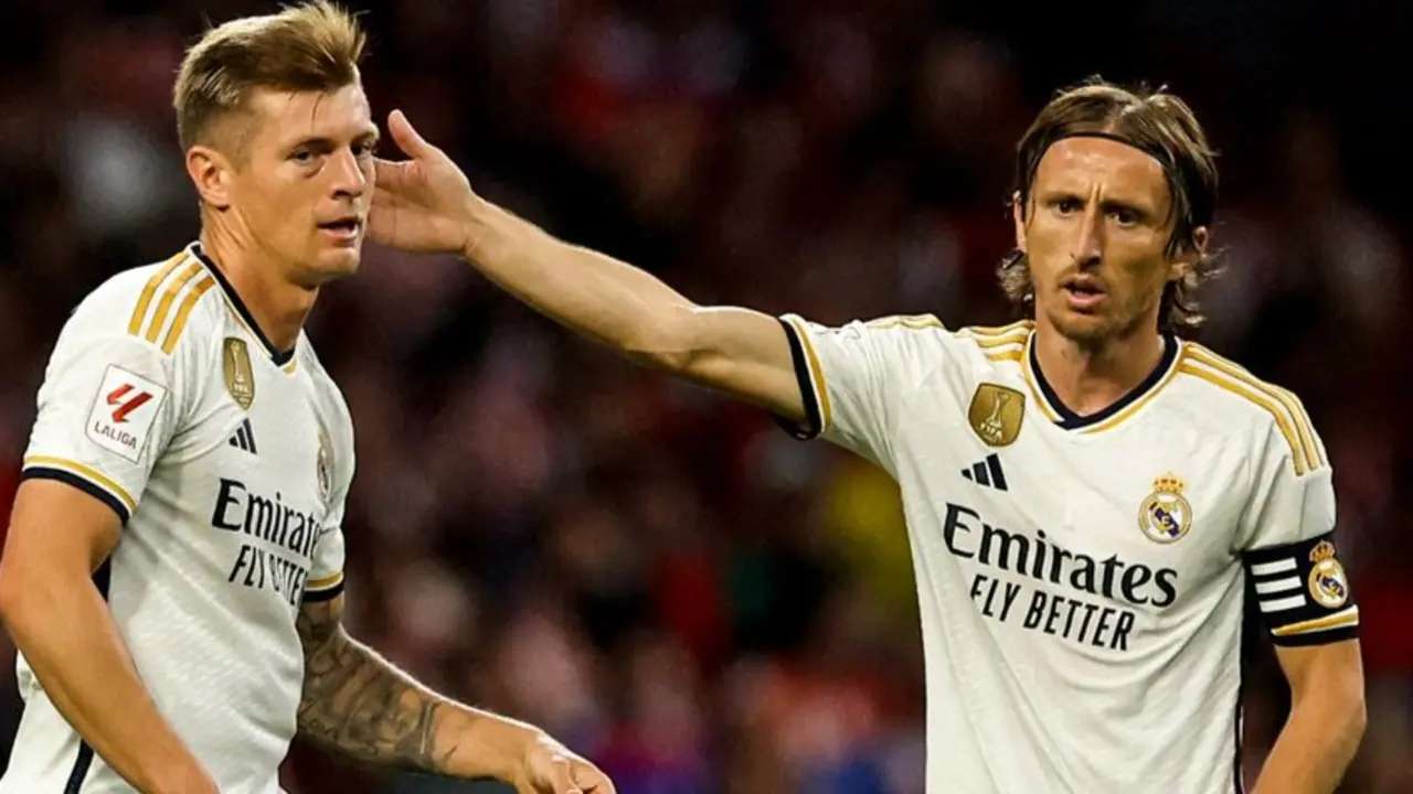 Toni Kroos y Luka Modric, en un partido. / Real Madrid