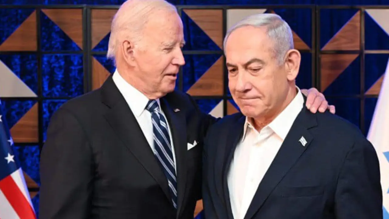 El presidente de Estados Unidos, Joe Biden, junto al primer ministro israel&iacute;, Benjamin Netanyahu. EP / vi Ohayon  / Archivo