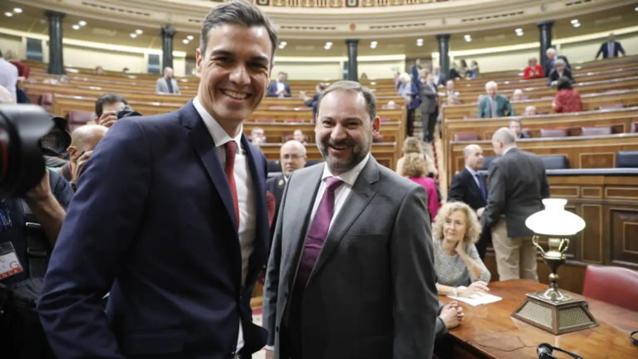 Pedro S&aacute;nchez y Jos&eacute; Luis &Aacute;balos: el socialismo.