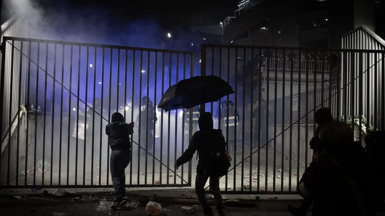 Incidentes tras la manifestaci&oacute;n convocada por Tsunami Democratic en diciembre de 2019. EP / Archivo