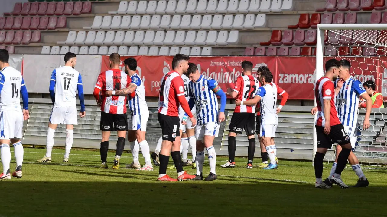 enfrentamiento entre Zamora y Gimn&aacute;stica del pasado fin de semana. / Zamora cf