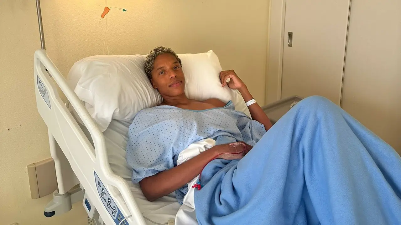 La atleta Yulimar Rojas en el hospital. / Yulimar Rojas