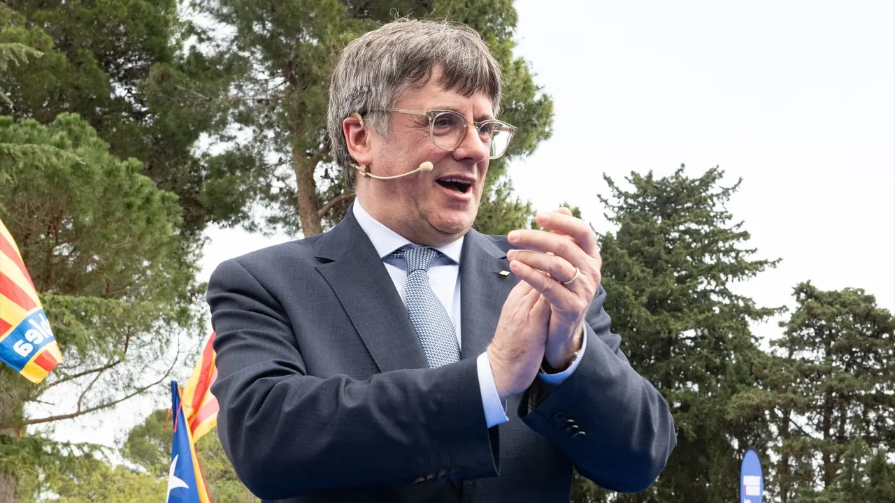 El expresidente de la Generalitat y candidato de Junts a las elecciones catalanas, Carles Puigdemont. Gl&ograve;ria S&aacute;nchez / Archivo