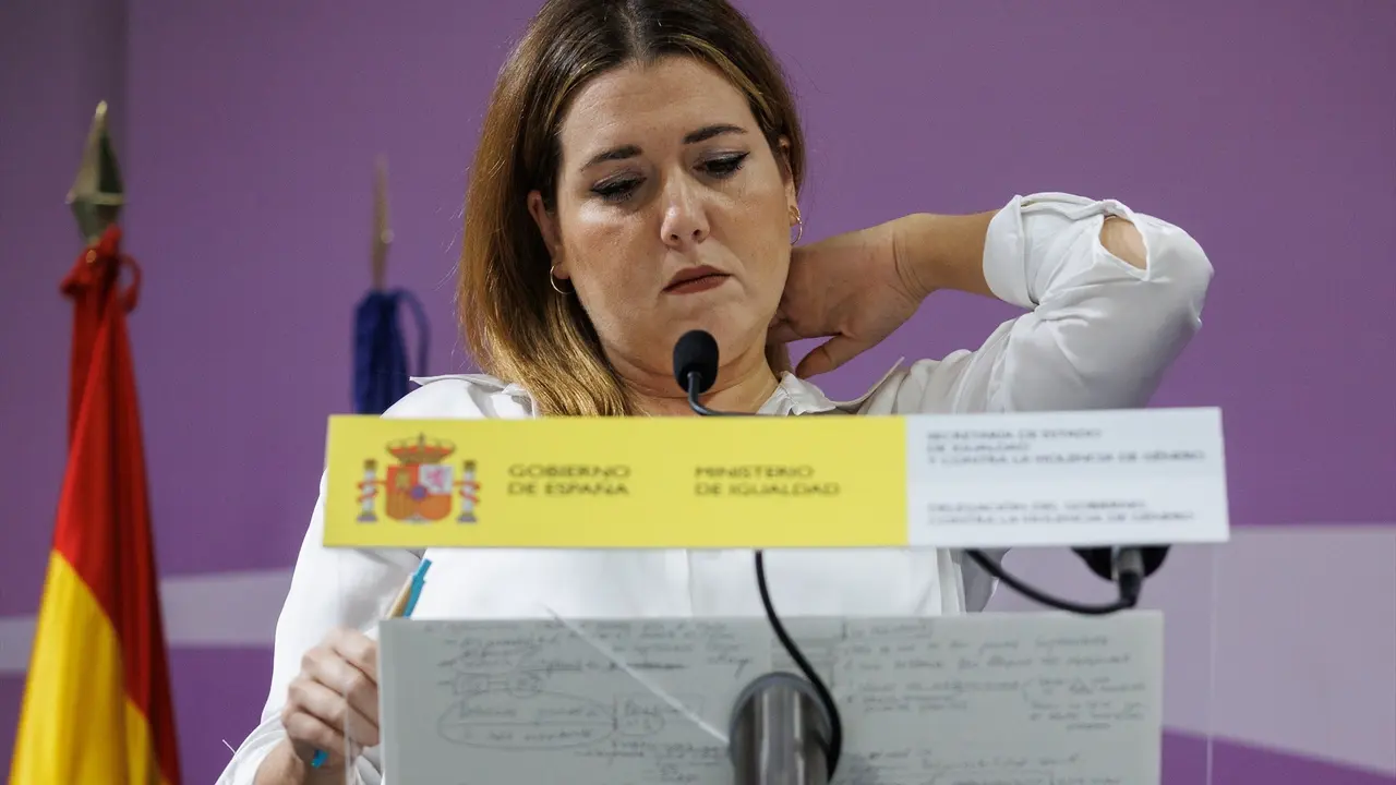 La exsecretaria de Estado de Igualdad y contra la Violencia de G&eacute;nero en funciones, &Aacute;ngela Rodr&iacute;guez 'Pam'. Alejandro Mart&iacute;nez V&eacute;lez / Archivo