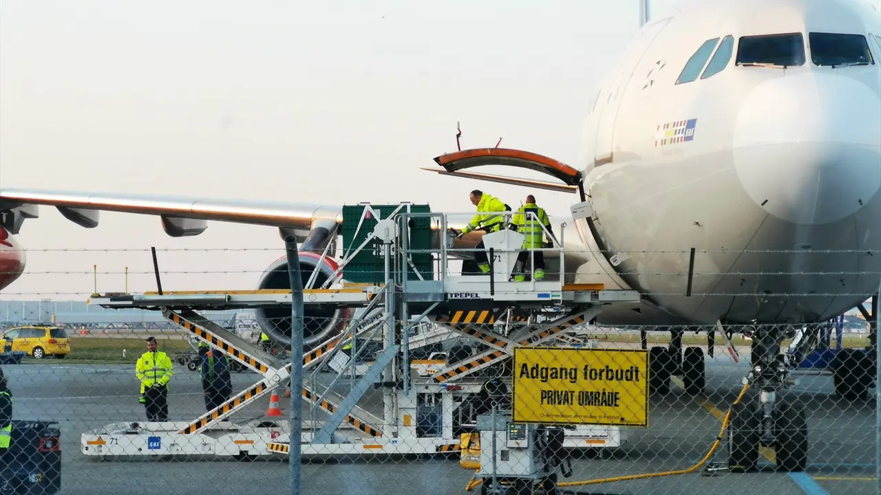 Operarios trabajando en un avi&oacute;n. EP / Archivo