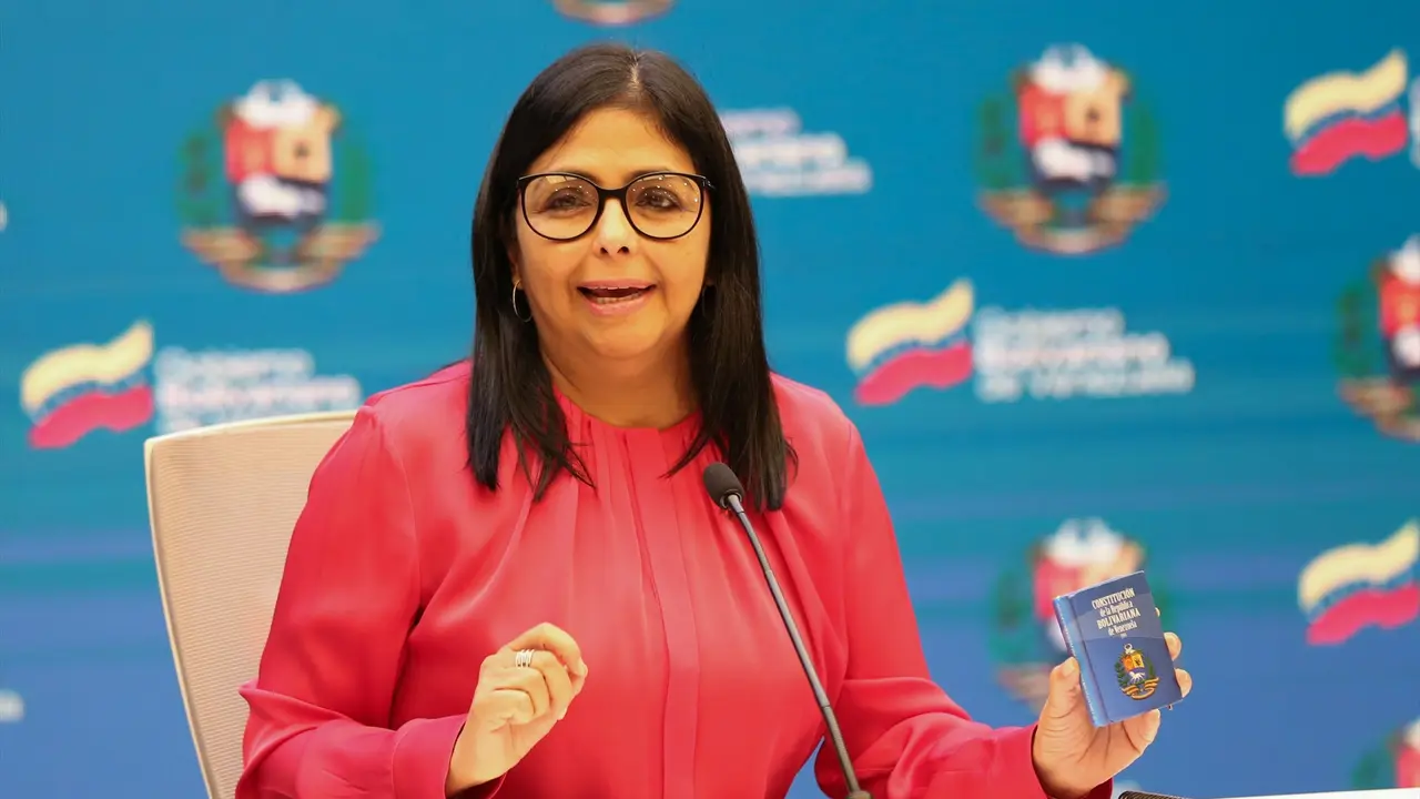 La vicepresidenta de la Rep&uacute;blica Bolivariana de Venezuela, Delcy Rodr&iacute;guez. EP / Archivo
