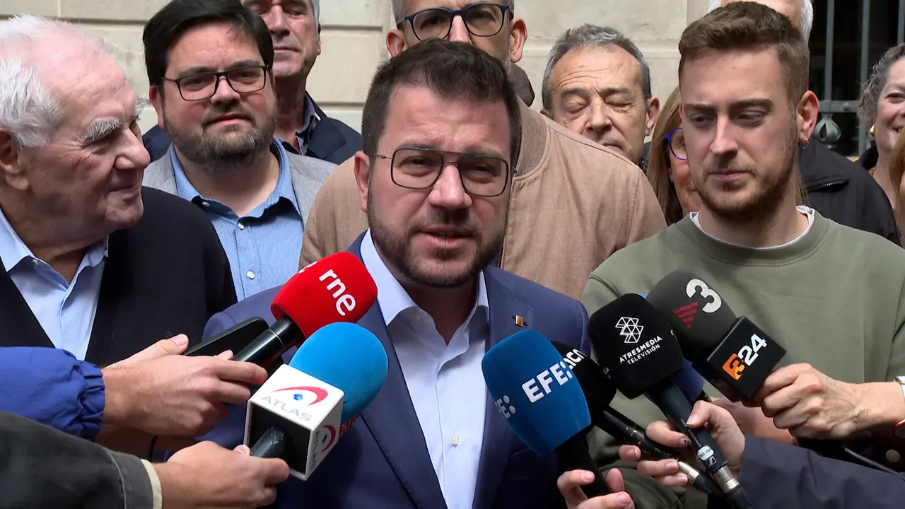 El president y candidato de ERC a las elecciones catalanas, Pere Aragon&egrave;s. EP