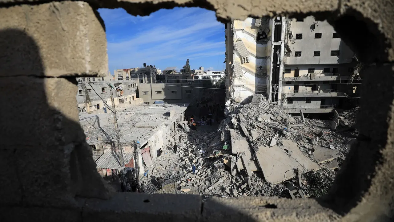 Edificios destruidos tras el ataque de Ham&aacute;s a Israel. EP / Archivo