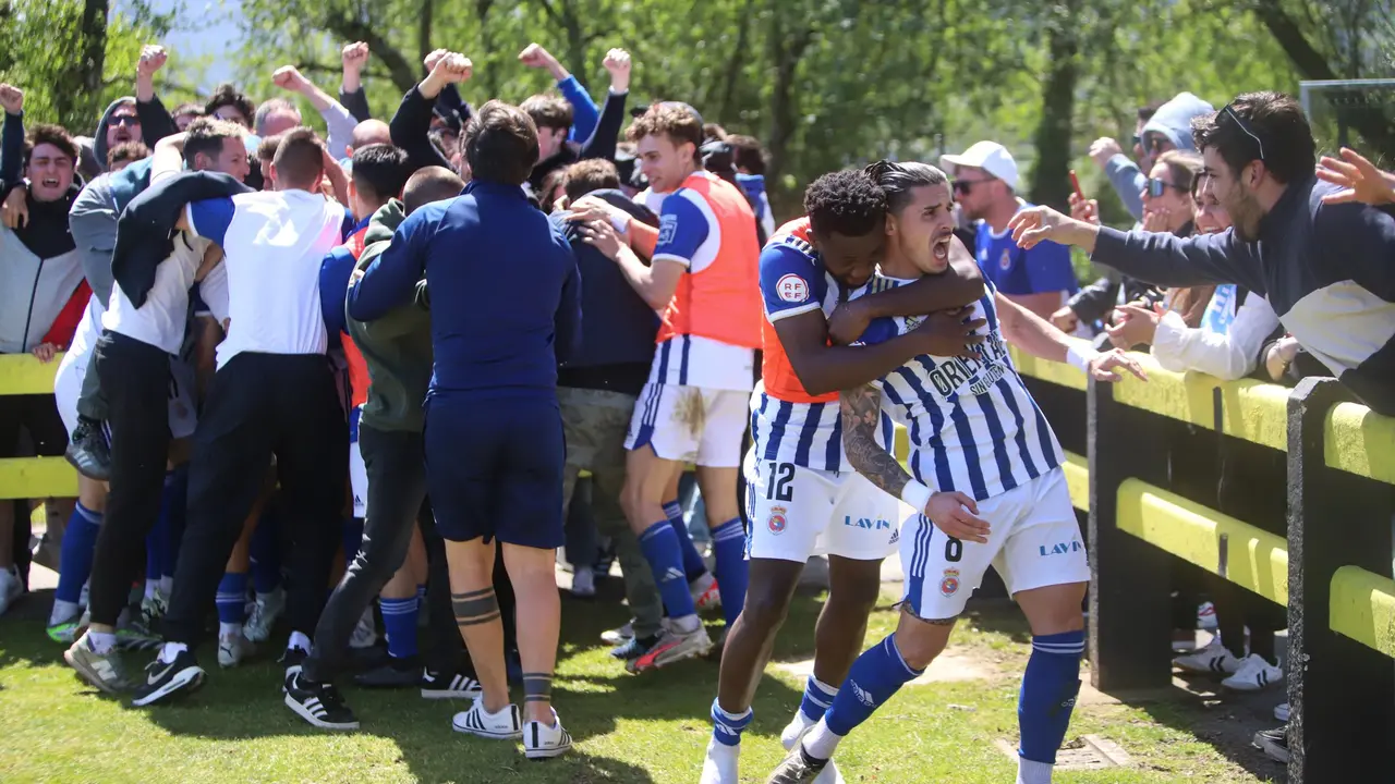 Gol de la victoria del pasado fin de semana en Cay&oacute;n. / RS Gimn&aacute;stica