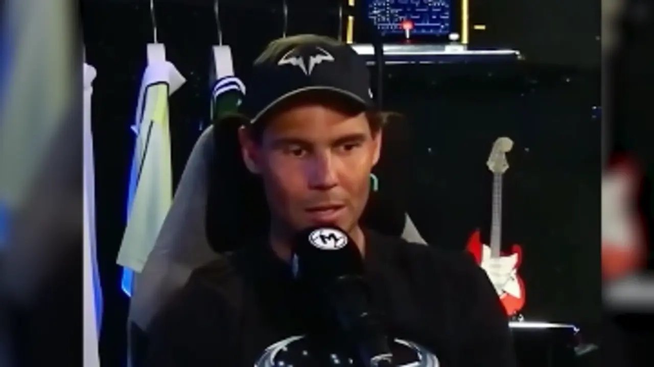Rafa Nadal durante una entrevista. / Mutua Madrid Open
