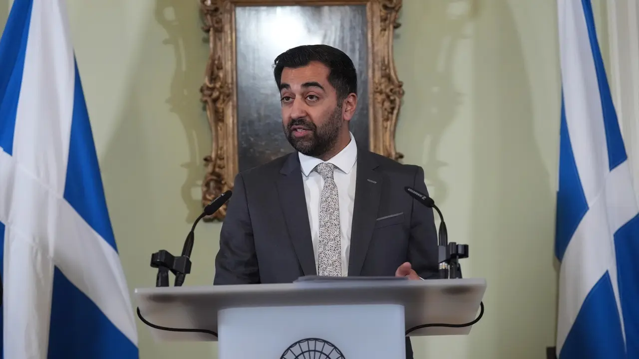 El primer ministro de Escocia, Humza Yousaf.  Andrew Milligan
