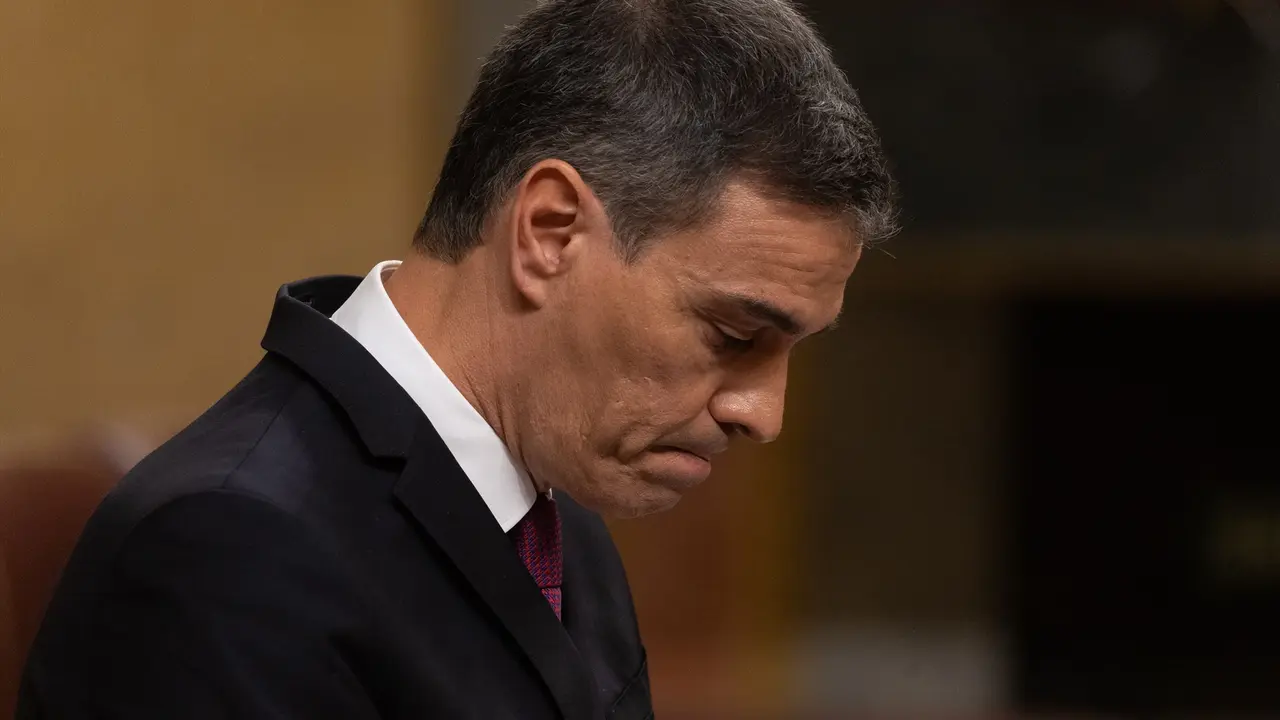 El presidente del Gobierno, Pedro S&aacute;nchez, interviene durante una sesi&oacute;n plenaria en el Congreso de los Diputados. Eduardo Parra / Archivo