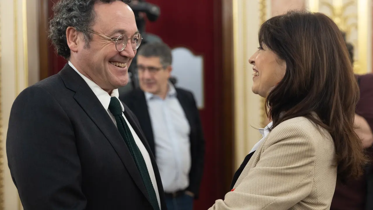 El Fiscal General del Estado, &Aacute;lvaro Garc&iacute;a Ortiz y la ministra de Igualdad, Ana Redondo. / Eduardo Parra / Archivo
