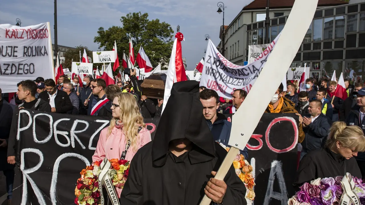 Manifestaci&oacute;n de unos agricultores. EP / Archivo