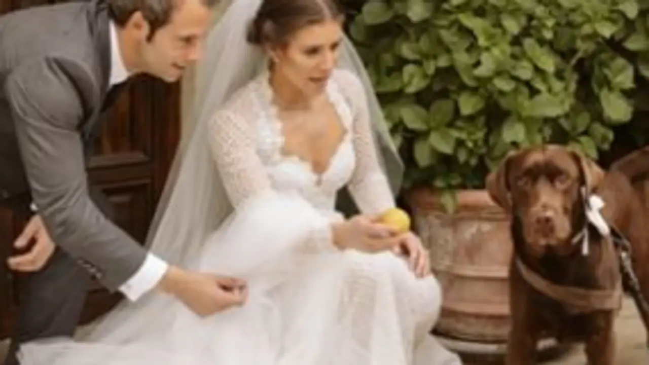 Carmen Ballesteros Bot&iacute;n, hija del golfista Severiano Ballesteros, el d&iacute;a de su boda. / Instagram de Carmen Ballesteros Bot&iacute;n