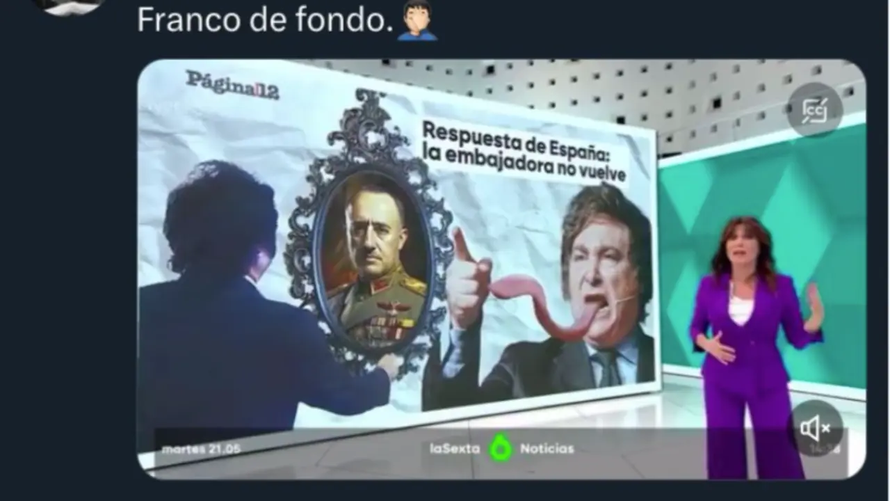Captura de pantalla de unos de los tuits de las redes que critica esta visi&oacute;n de LaSexta.