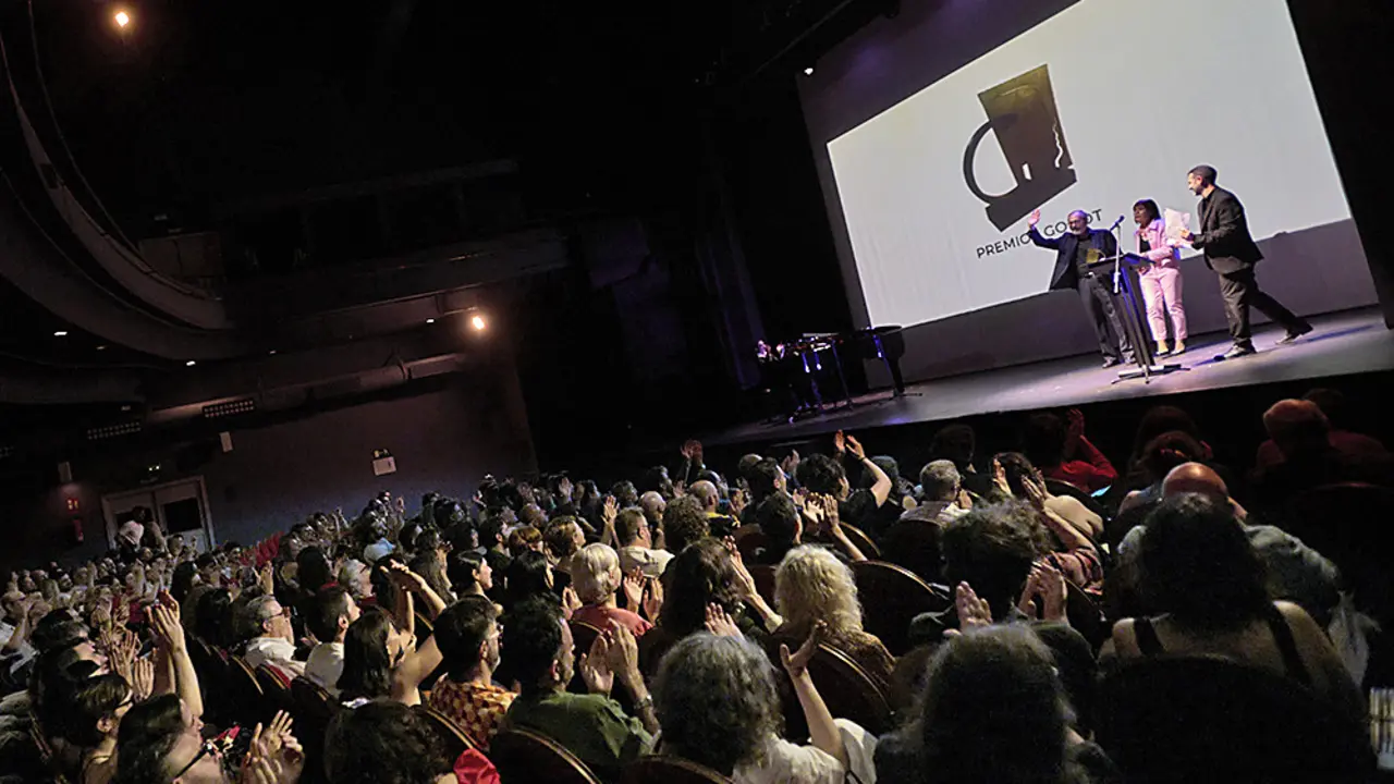 Fotograf&iacute;a de la ceremonia de entrega de la II Edici&oacute;n de los Premios Godot en el Teatro Pav&oacute;n de Madrid. / Alerta