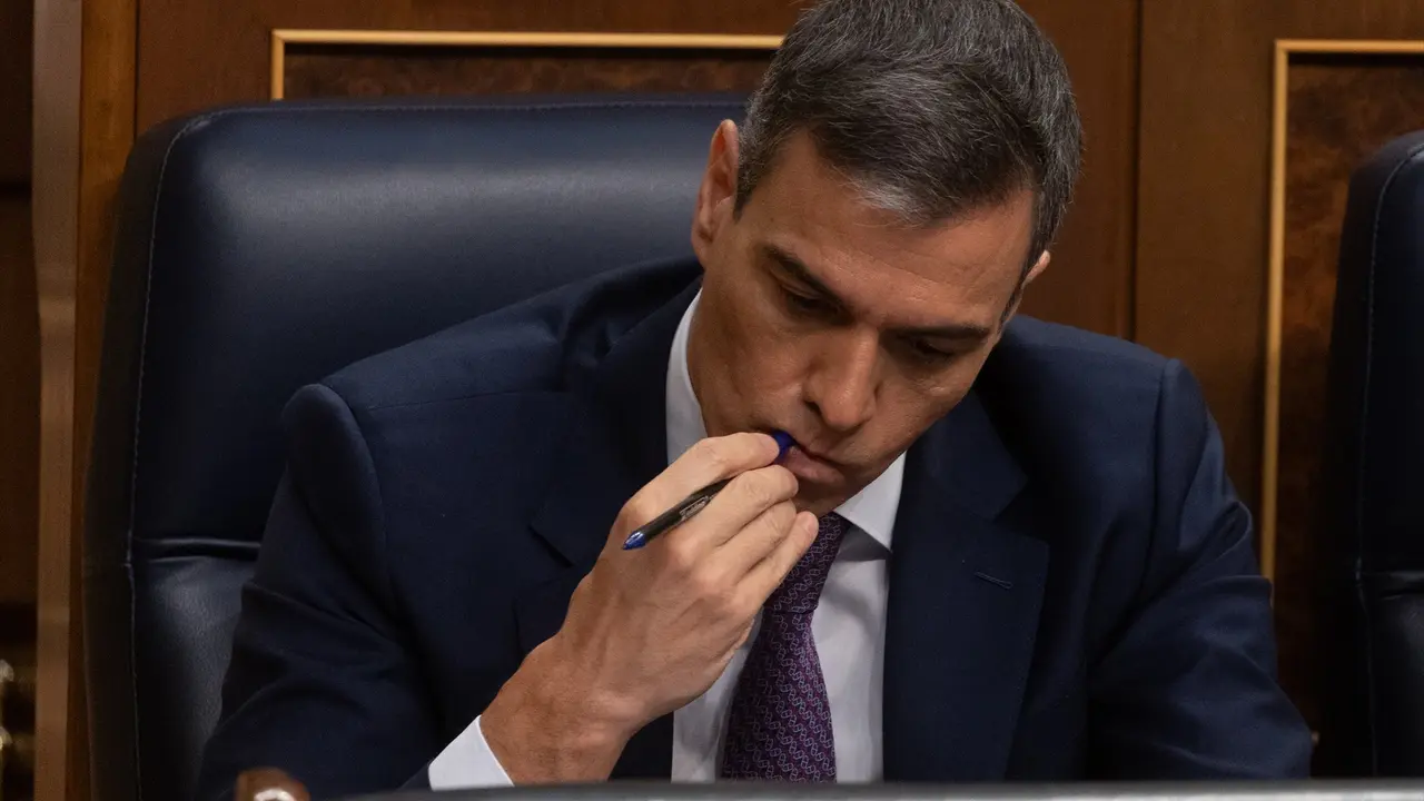 El presidente del Gobierno, Pedro S&aacute;nchez, durante una sesi&oacute;n plenaria, en el Congreso de los Diputados. Eduardo Parra / Archivo