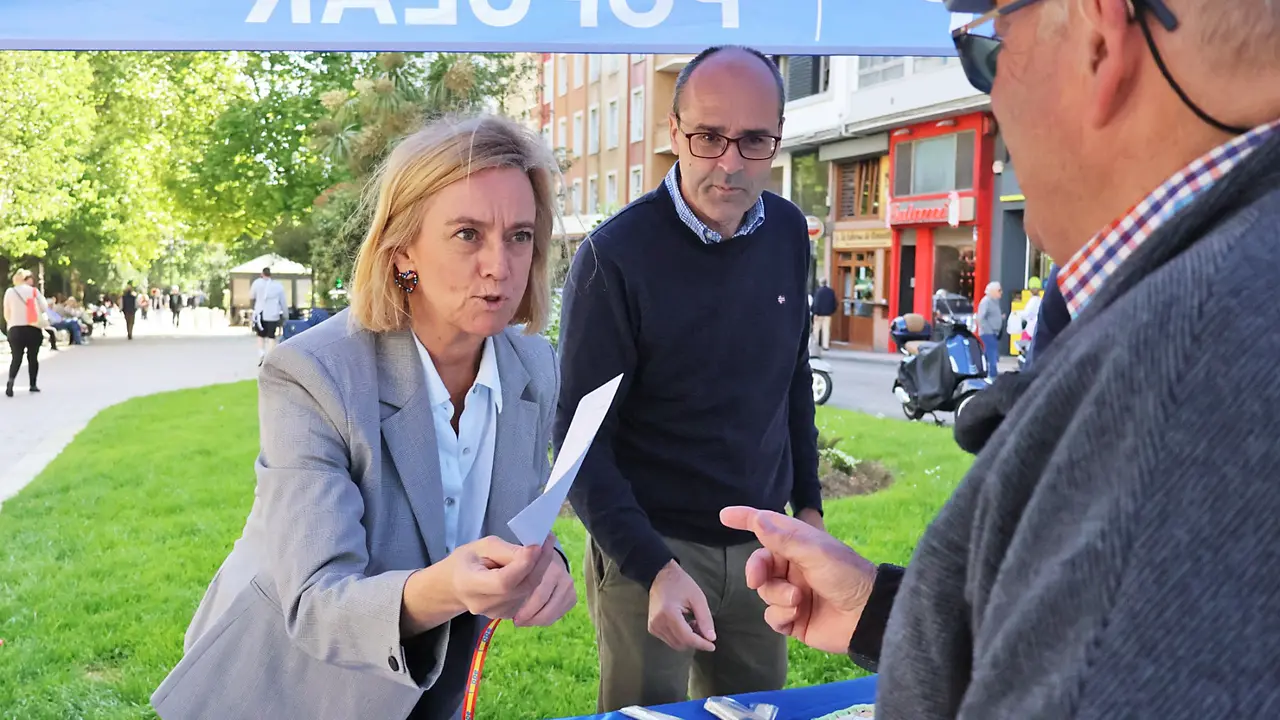 La candidata del PP en las elecciones al Parlamento Europeo, Mar&iacute;a Luisa Pe&oacute;n. / Jessica Toca