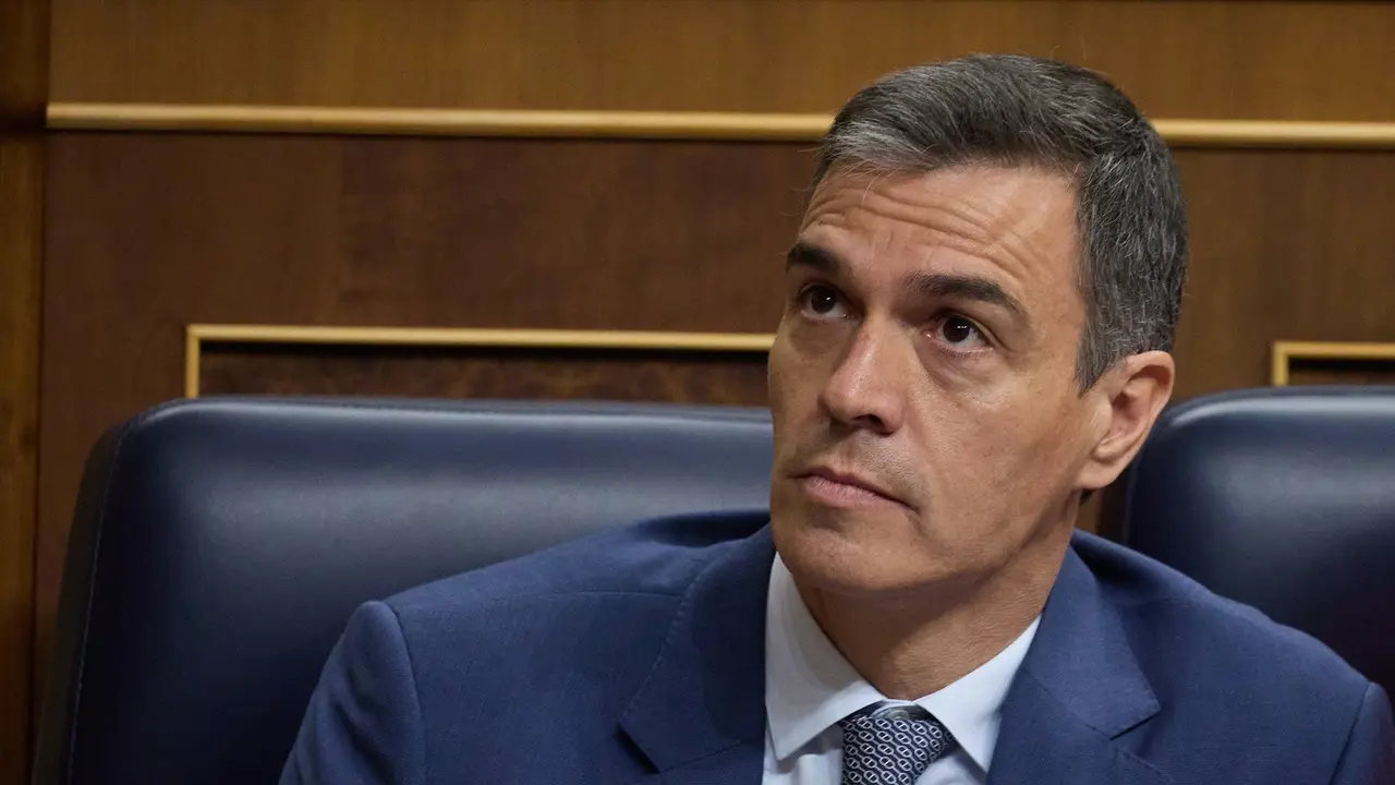 El presidente del Gobierno, Pedro S&aacute;nchez, durante la sesi&oacute;n de control al Gobierno. Jes&uacute;s Hell&iacute;n