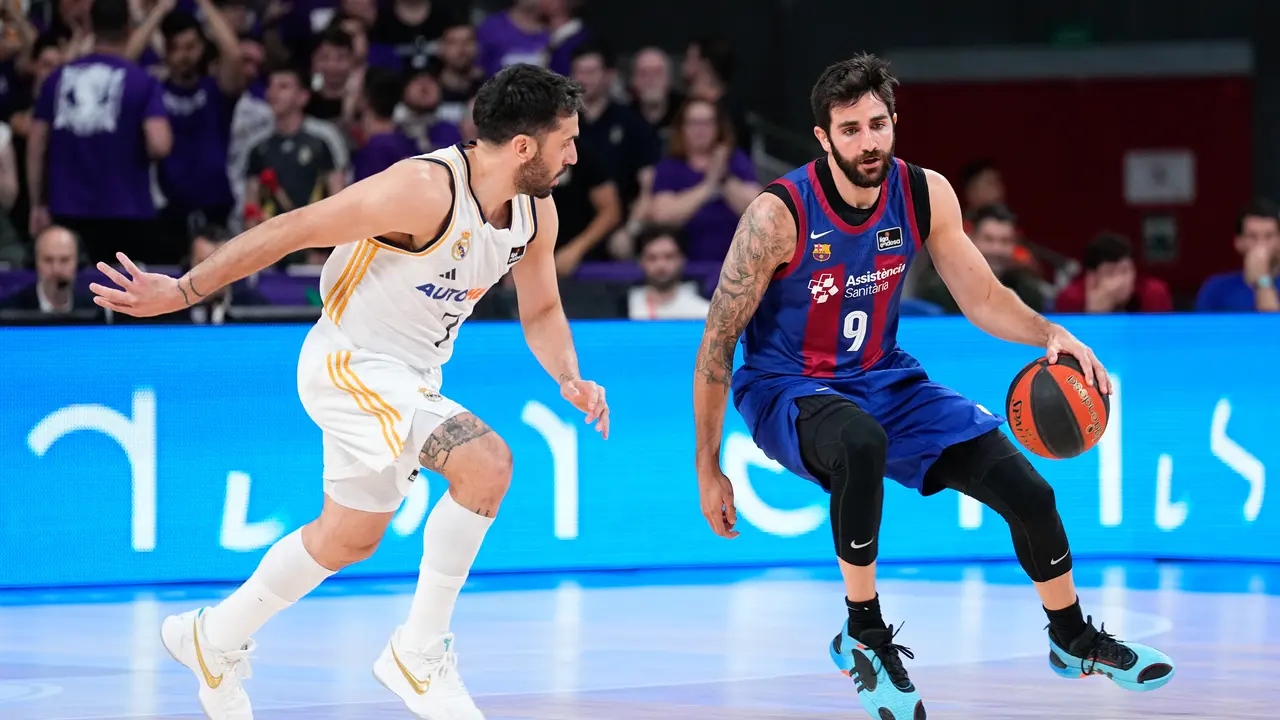Ricky Rubio y Facundo Campazzo durante el partido. / EP