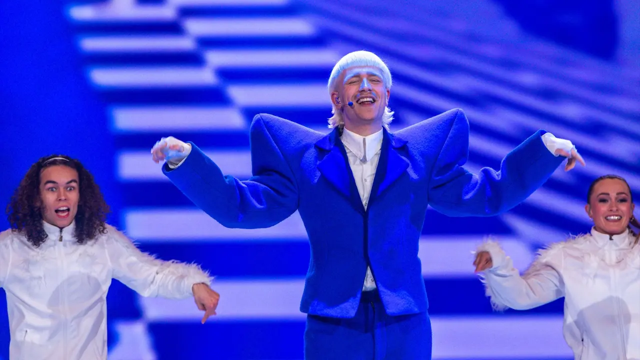 Joost Klein durante la segunda semifinal en Eurovisi&oacute;n, antes de ser descalificado. Jens B&uuml;ttner / Archivo