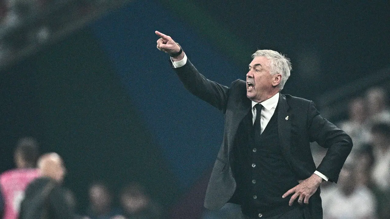 Ancelotti durante la final de la Champions ante el Borussia. / Tom Weller