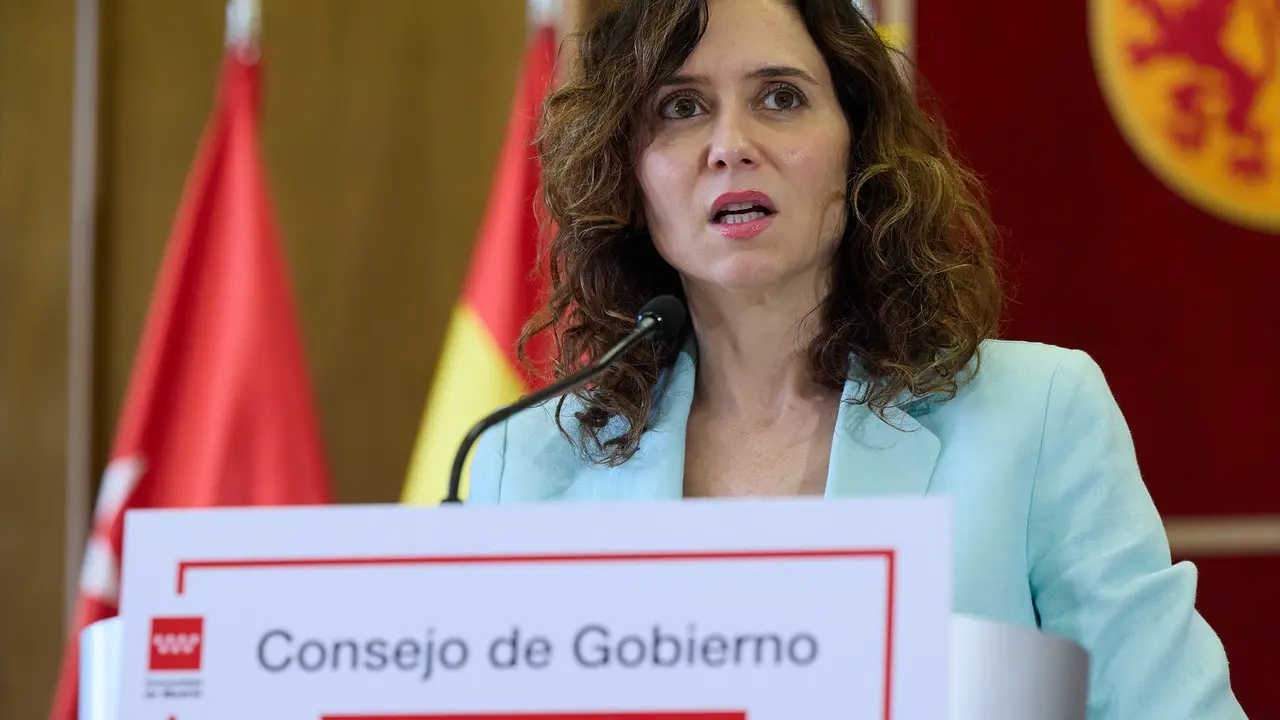 La presidenta de la Comunidad de Madrid, Isabel D&iacute;az Ayuso. Jes&uacute;s Hell&iacute;n