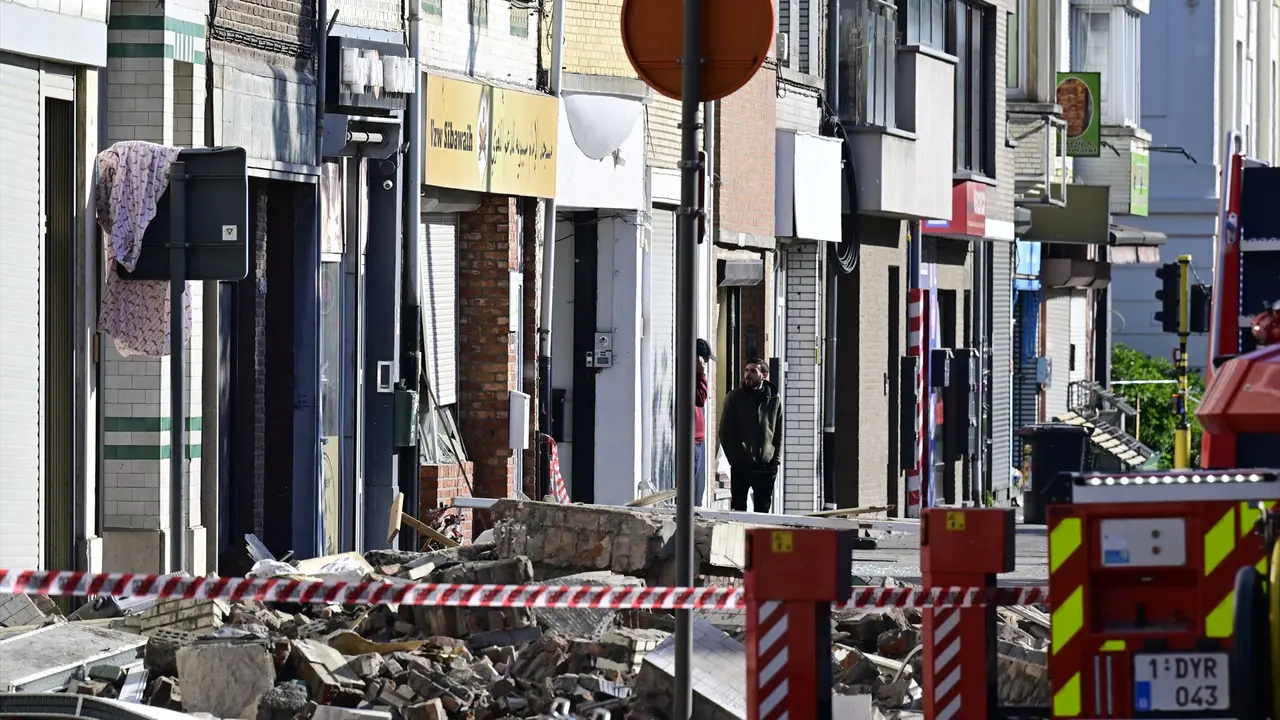 Vista de c&oacute;mo qued&oacute; el edificio tras la explosi&oacute;n. Dirk Waem