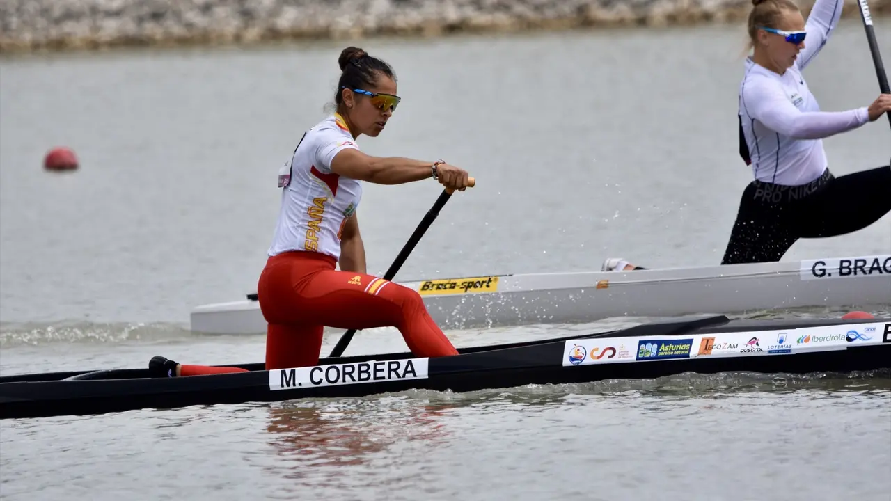 Mar&iacute;a Corbera, durante el Campeonato de Europa de esprint ol&iacute;mpico. / RFEPIRAG&Uuml;ISMO