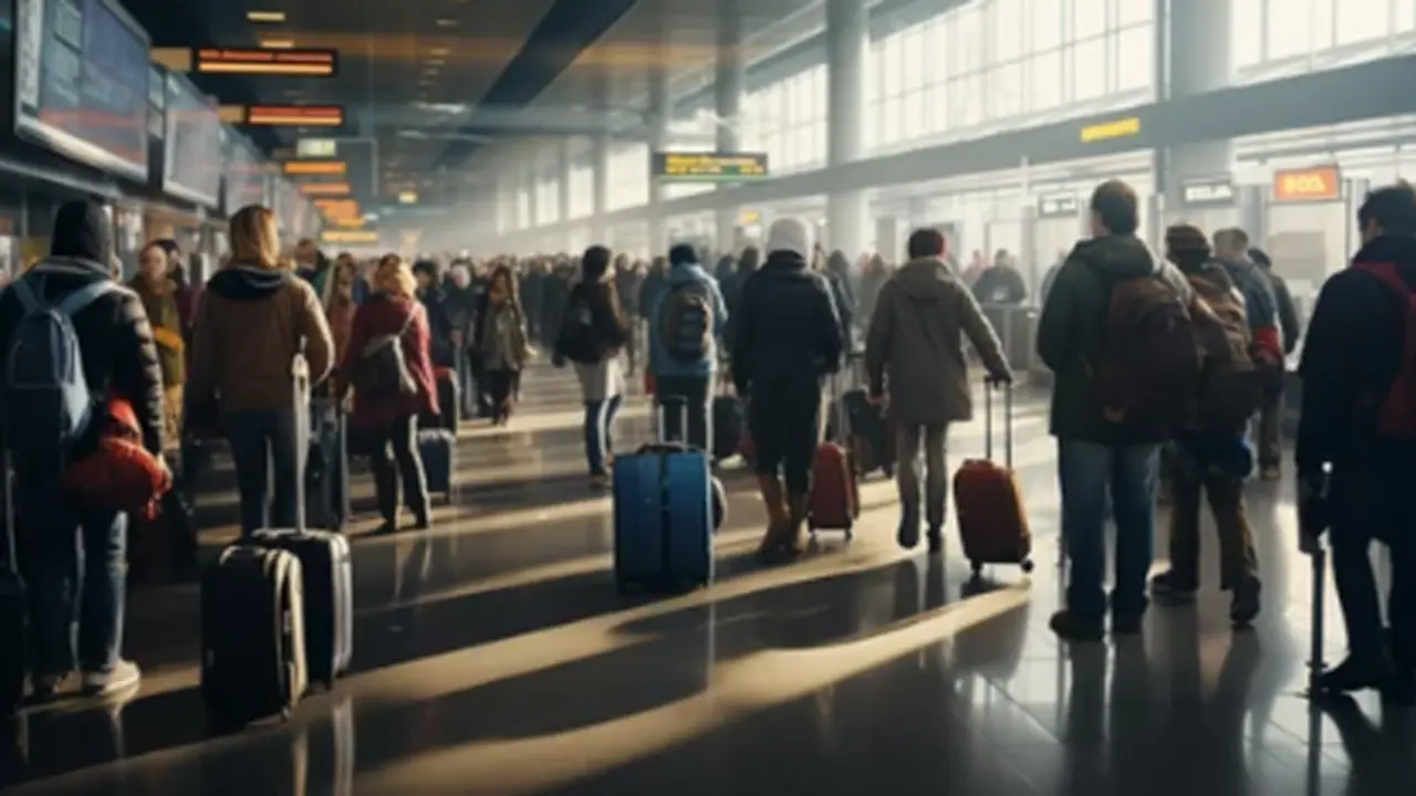 Varias personas con sus maletas a punto de viajar. / A.S.