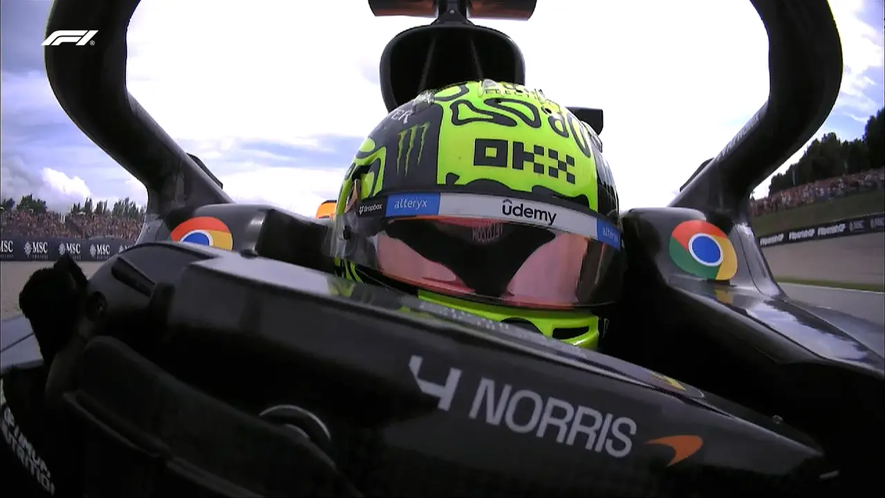El piloto brit&aacute;nico Lando Norris, durante el GP de Montmel&oacute;. / F1