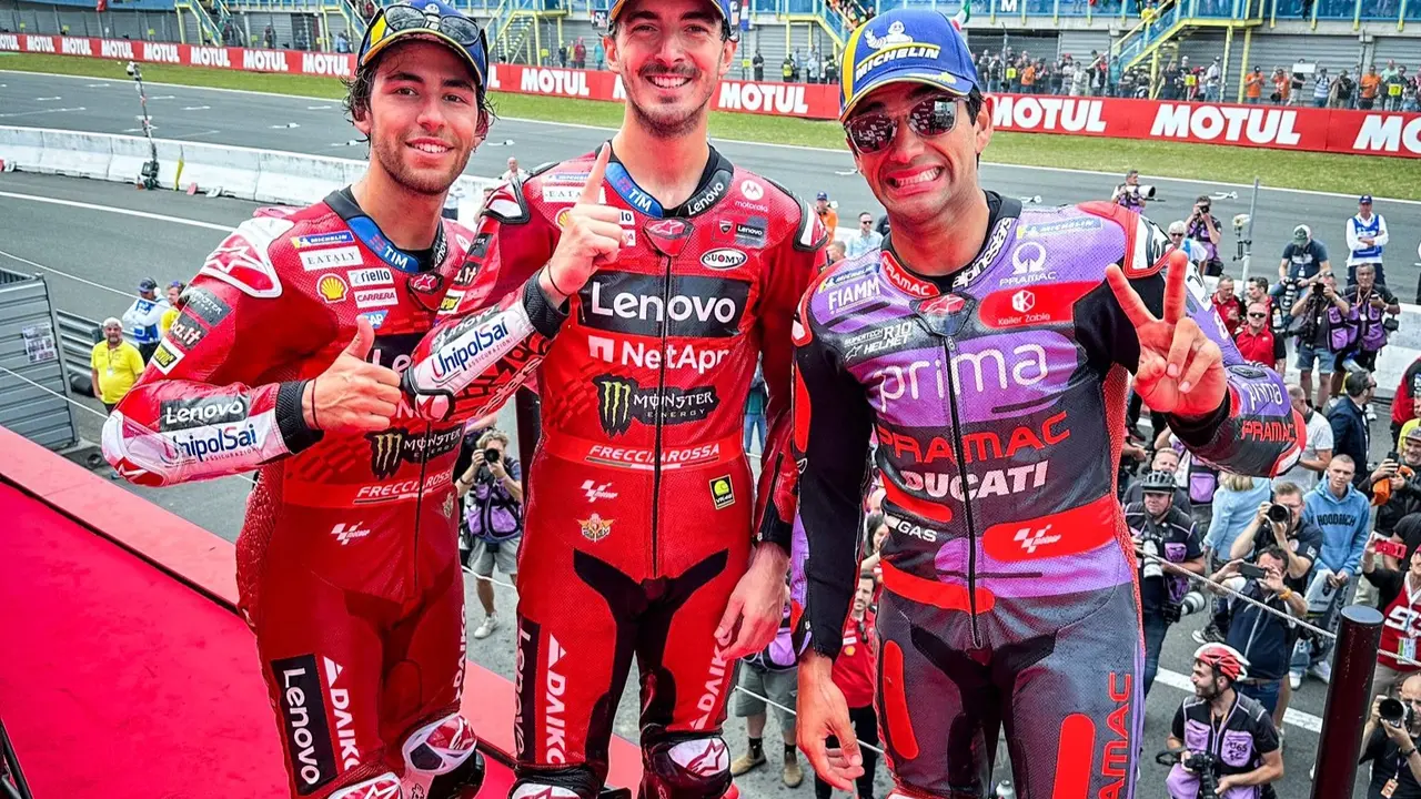 Podio del GP de los Pa&iacute;ses Bajos. / MotoGP