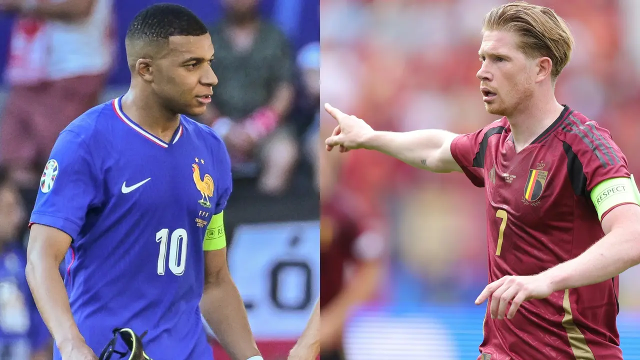Kylian Mbapp&eacute; y Kevin de Bruyne, lideran a Francia y B&eacute;lgica, respectivamente. / E.P.