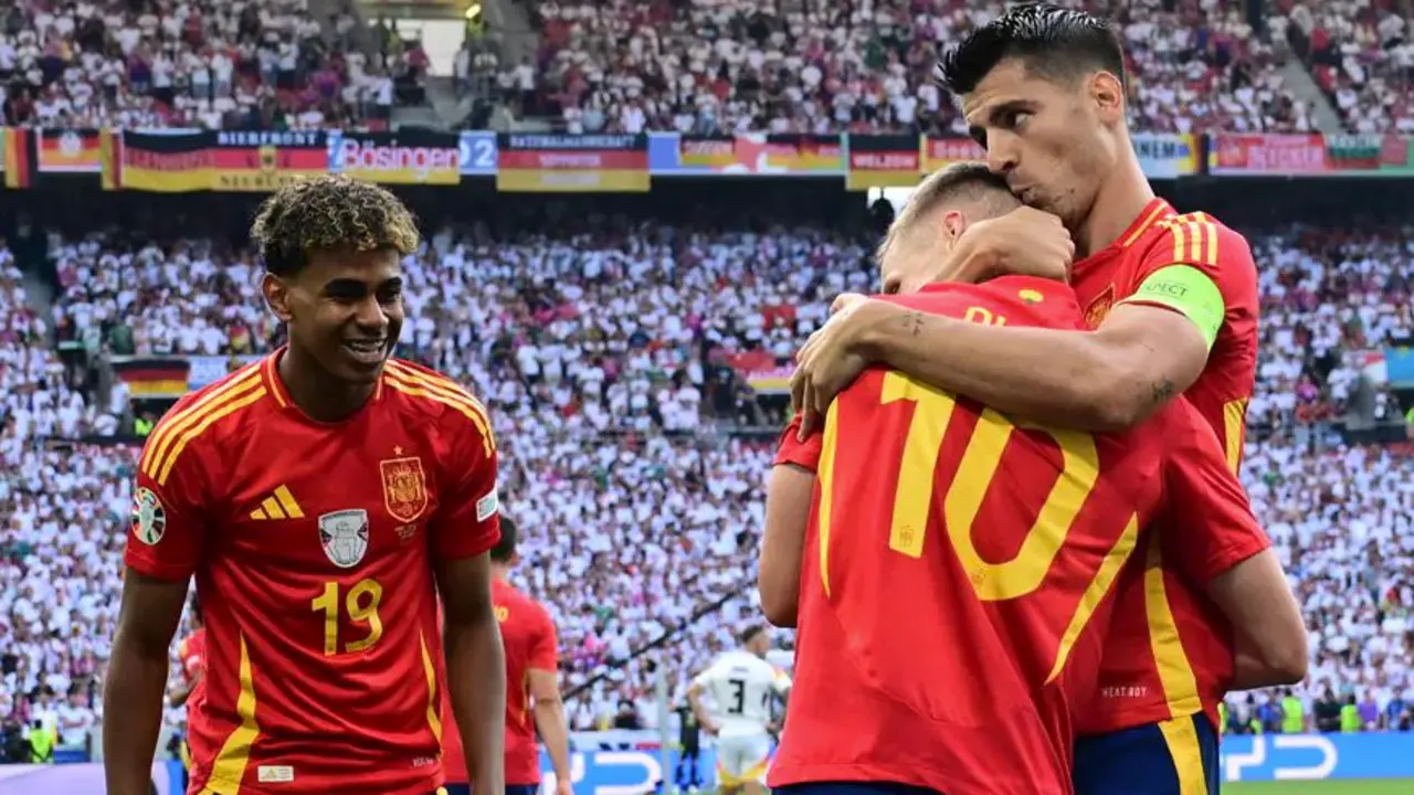 Un momento brillante del partido.