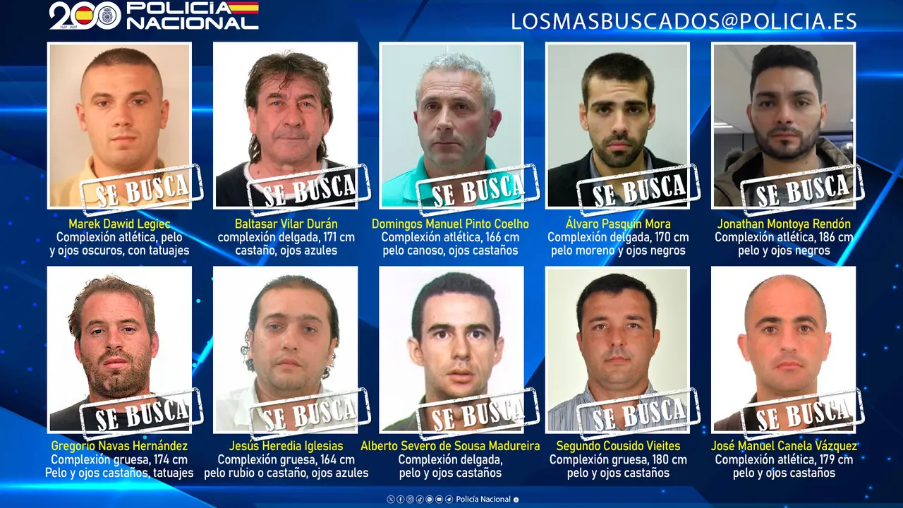 Fugitivos - Los 10 más buscados