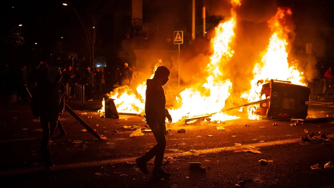 Incidentes tras la manifestaci&oacute;n convocada por Tsunami Democratic en diciembre de 2019. EP / Archivo