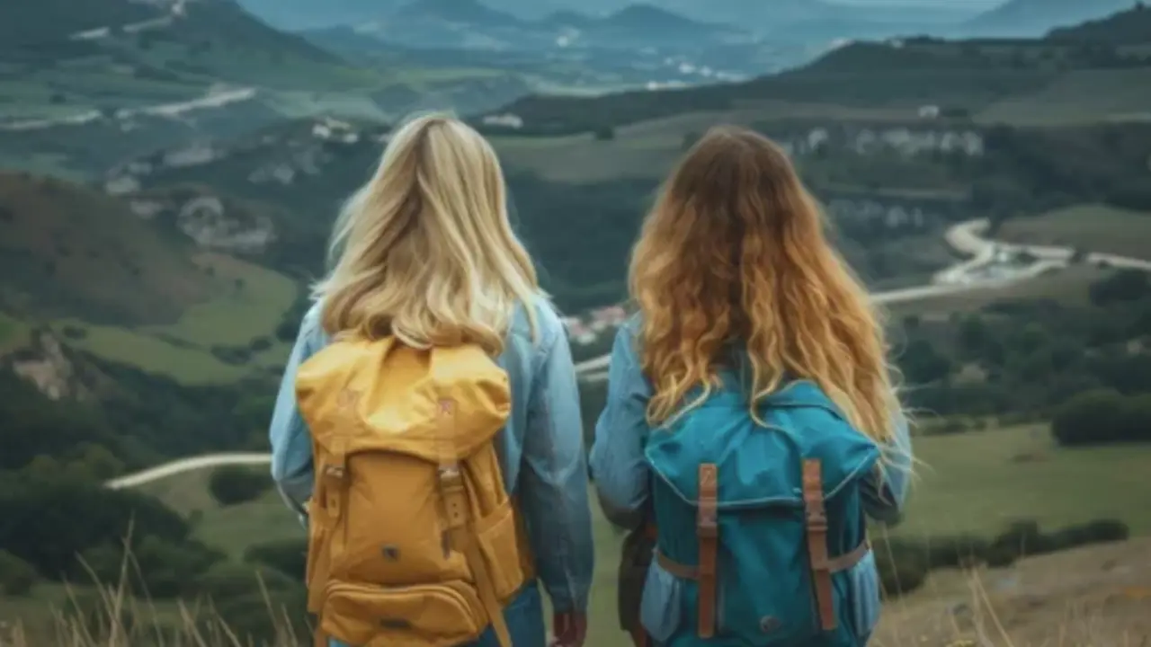 Dos turistas por el territorio c&aacute;ntabro. / A.E.