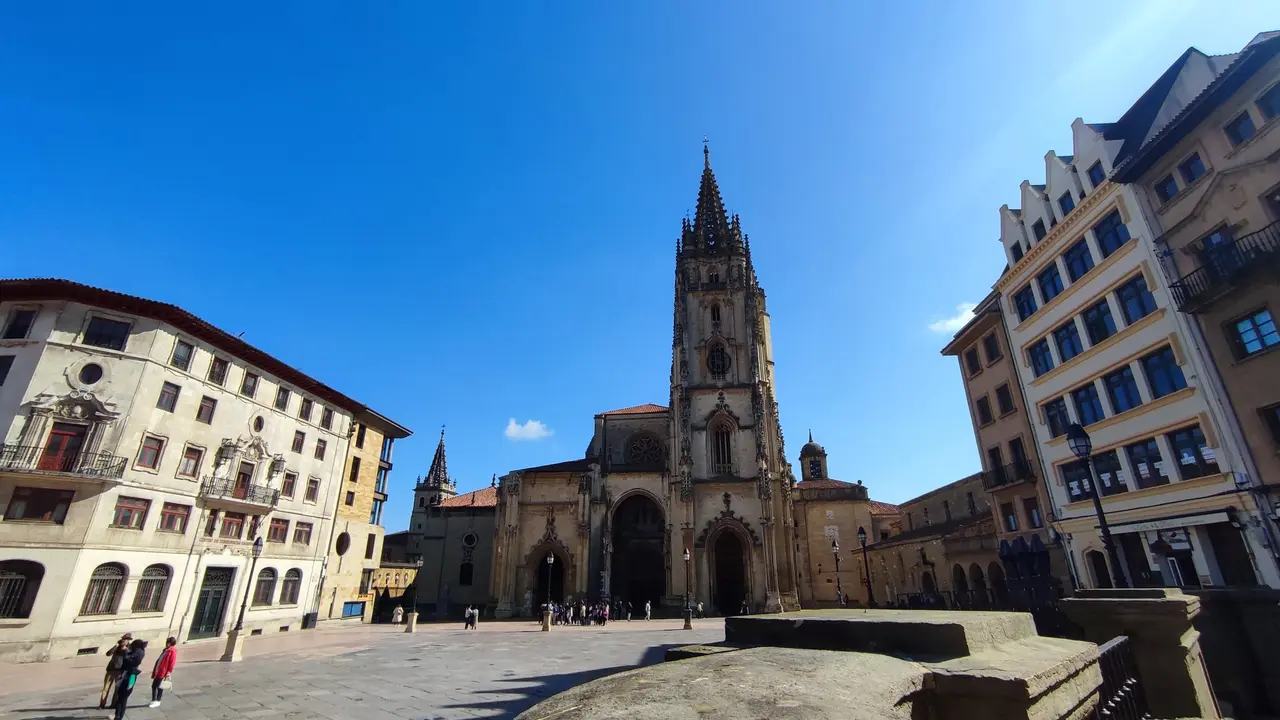 Plaza de la Catedral de Oviedo. / EP