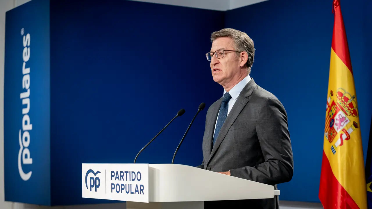 El presidente del Partido Popular, Alberto N&uacute;&ntilde;ez Feij&oacute;o. / EP