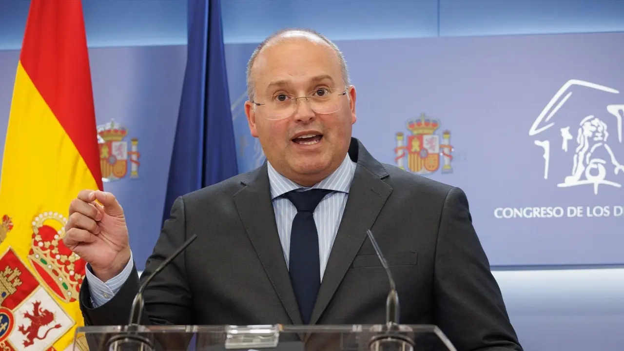 El portavoz del PP en el Congreso, Miguel Tellado. Alejandro Mart&iacute;nez V&eacute;lez