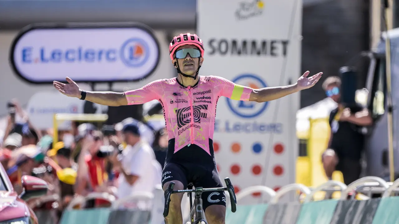 Primera victoria de etapa para 
Carapaz, primera victoria de etapa para Ecuador. / Tour de Francia